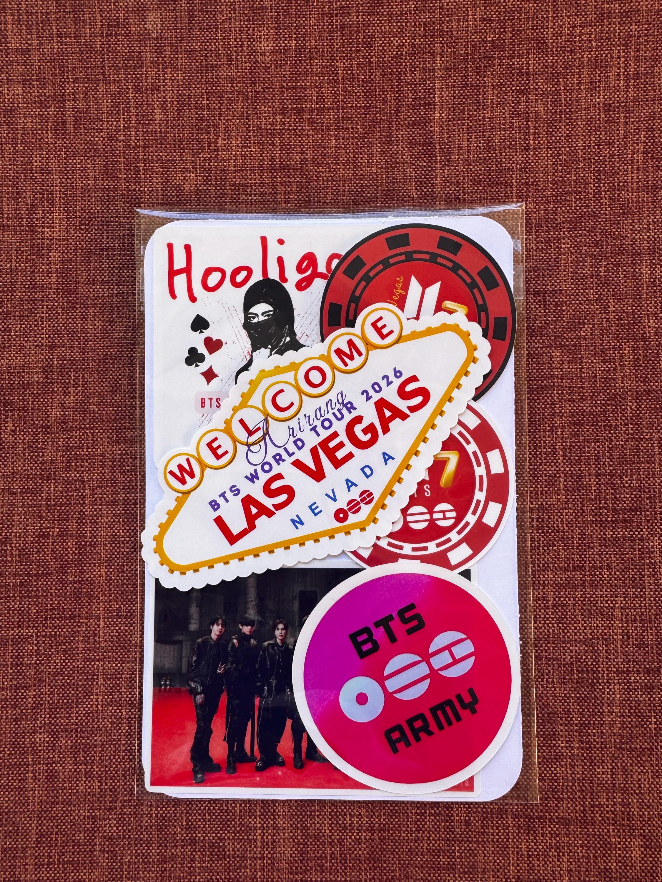BTS Arirang World Tour 2026 Las Vegas Fan Sticker Pack - Etsy