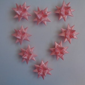 8 Froebel stars decoration pink