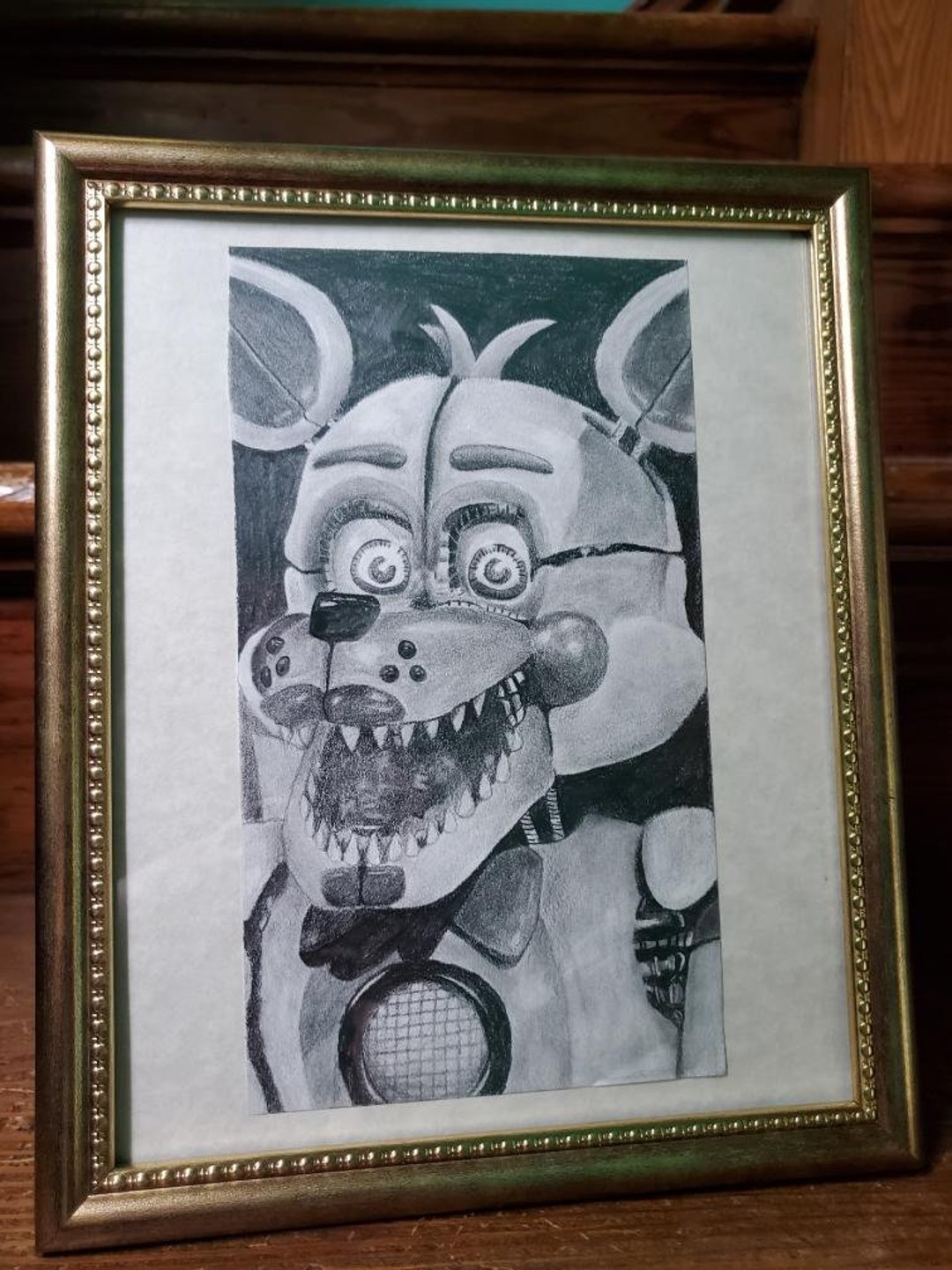 How to draw withered Foxy from Five Nights at Freddy's 2 FNAF 2 drawing  lesson