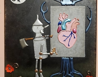 El deseo del corazón - El hombre de hojalata - Cuadro del mago de Oz