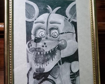 Fun Time Foxy - Five Nights at Freddy's Pencil Drawing - Etsy Canada