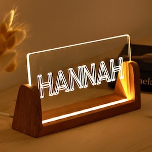 Christmas Gift for Nephew - Gift for Niece - Auntie Gift - Toddler Bedside - Custom Night Light for Kids - Teenage Girl Gifts - Name Light