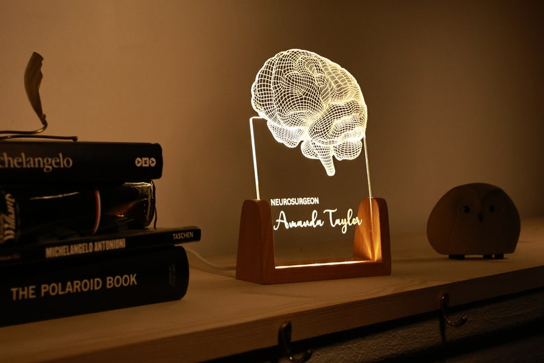 Psychology Student Graduation Gift - Neurology Art - Led Lights Sign - Anatomical Brain Lamp - Perfect Gift for Student - Brain Led Lamp - Christmas Gif