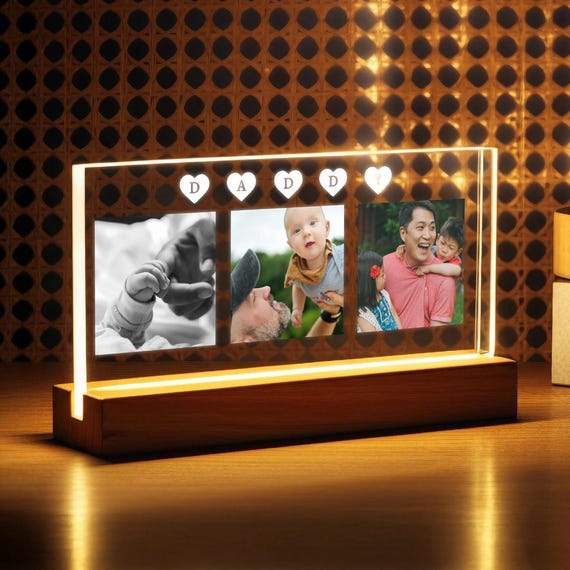 Custom Night Light for Dad – Personalized Fathers Day Gift – Daddy