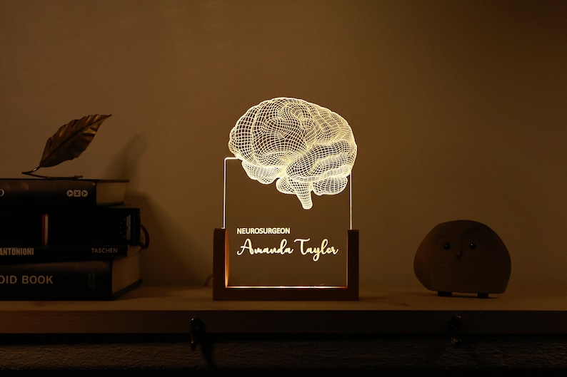 Psychology Student Graduation Gift - Neurology Art - Led Lights Sign - Anatomical Brain Lamp - Perfect Gift for Student - Brain Led Lamp - Christmas Gif