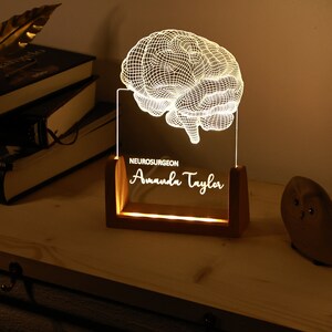 Psychology Student Graduation Gift - Neurology Art - Led Lights Sign - Anatomical Brain Lamp - Perfect Gift for Student - Brain Led Lamp - Christmas Gif