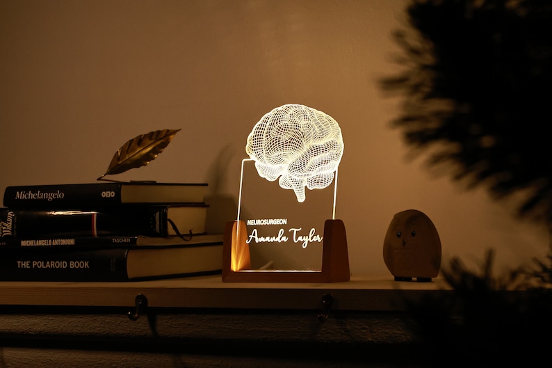 Psychology Student Graduation Gift - Neurology Art - Led Lights Sign - Anatomical Brain Lamp - Perfect Gift for Student - Brain Led Lamp - Christmas Gif