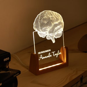 Psychology Student Graduation Gift - Neurology Art - Led Lights Sign - Anatomical Brain Lamp - Perfect Gift for Student - Brain Led Lamp - Christmas Gif
