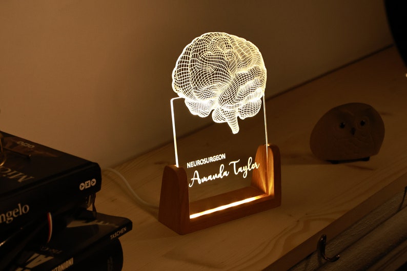 Psychology Student Graduation Gift - Neurology Art - Led Lights Sign - Anatomical Brain Lamp - Perfect Gift for Student - Brain Led Lamp - Christmas Gif
