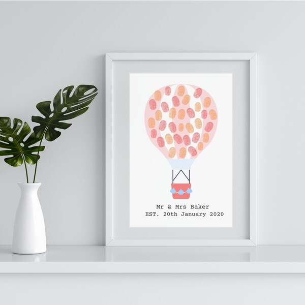 Fingerprint Guestbook - Etsy
