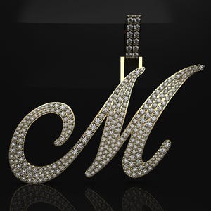 Colgante inicial de plata 925 personalizado: dije de letra de diamante personalizado, perfecto para regalos personalizados, uso diario u ocasiones especiales.