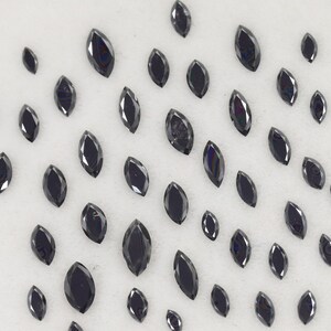 5 x 2.5 MM Marquise Shape Black Diamond, Fancy Shape Diamond, Black Loose Diamond For Engagement Ring