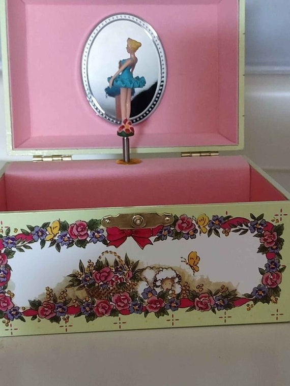 Vintage Ballerina Music Box Etsy