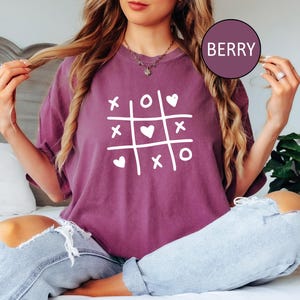 Comfort Colors Valentine XOXO T-shirt, Tic Tac Toe Playground Shirt,  Valentines Day Sweatshirt, Unique Valentine Sweatshirt for Matching