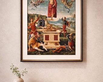 Raphael Resurrection of Christ Giclee Print | Renaissance Wall Art Canvas