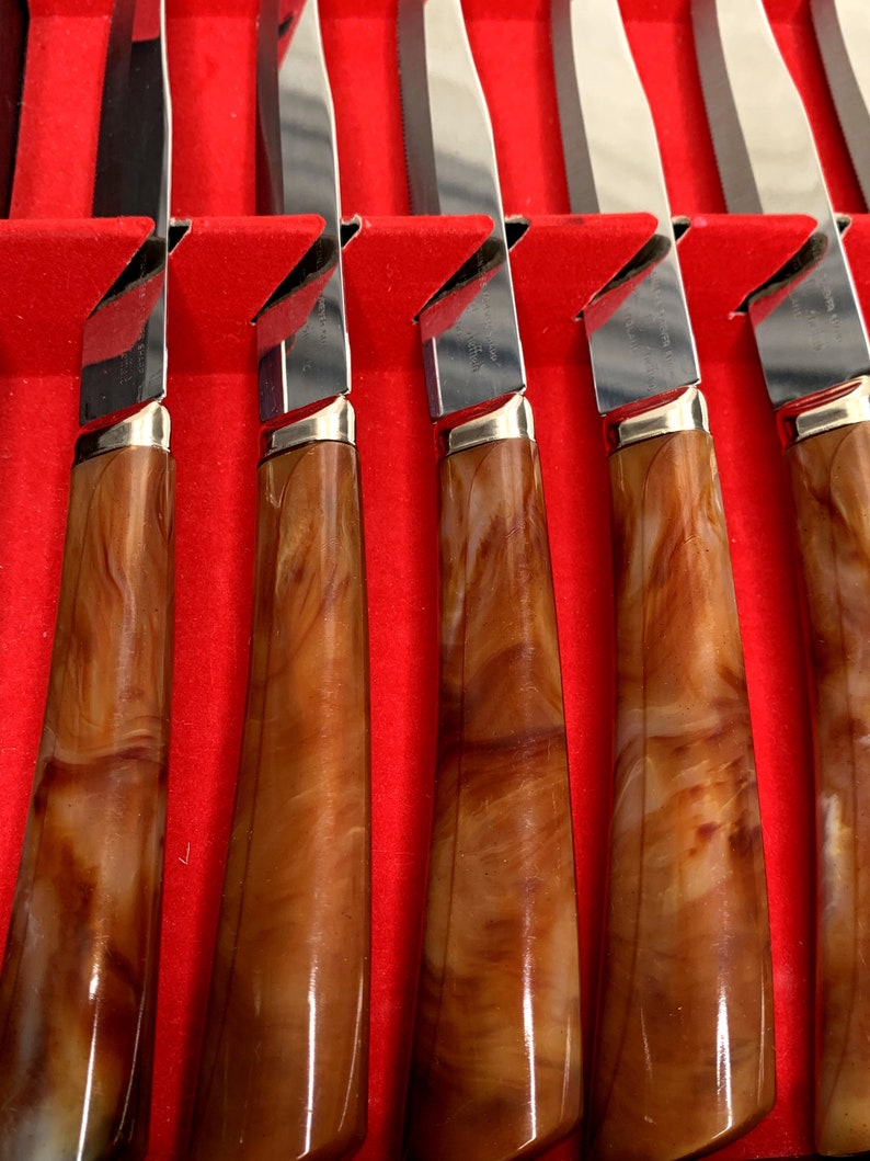 1960s Regent Sheffield Steak Knife Set & Carving Set Etsy