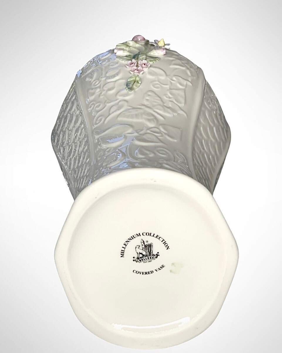 Rare Belleek Millennium Collection Vase With Lid Etsy Canada