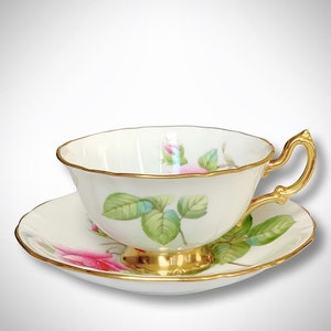 Royal Adderley Hand Painted Cup & Saucer
