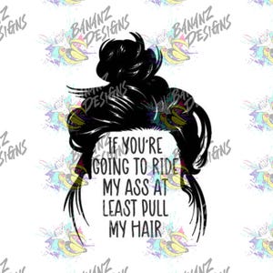 Funny Bumper Sticker Decal – Pull My Hair