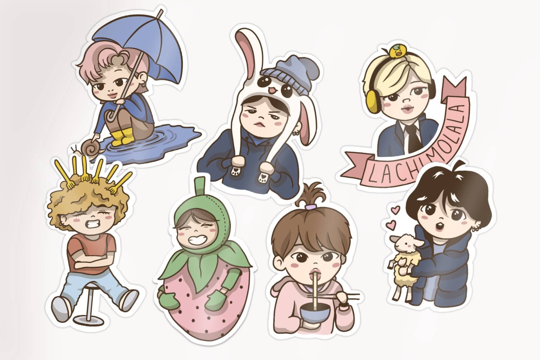 Sticker de Bangtan  Bts chibi, Cute stickers, Bts drawings