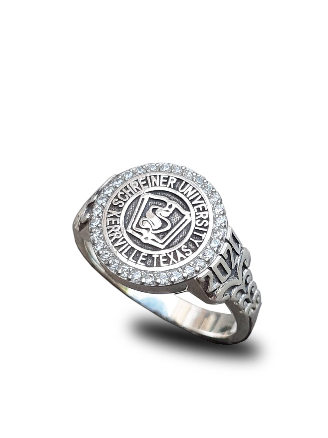 Class Ring College Ring Personalized School Ring 925 Etsy