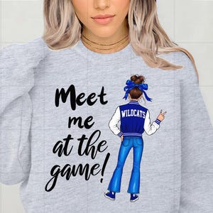 Girly UK Wildcats Fan | Preppy Coquette Wildcats School Mascot PNG | Kentucky Wildcats | UK College Mascot | Wildcat High School Mascot