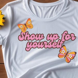 Girl Power SVG Zeig dich für dich PNG Positives Denken für Frauen und Mädchen für T-Shirts, Hoodies, Taschen usw. Frauenaffirmation SVG
