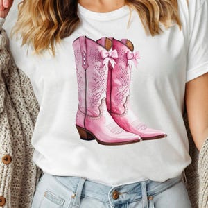 Avondje uit voor meisjes | Coquette roze laarzen met strassteentjes PNG-bestand | Cowgirl westernlaars, png PNGEgg | Voor sublimatie, kunst aan de muur | Cowgirllaars, png
