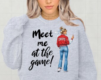 Girly Chiefs Fan | Preppy Coquette Chiefs School Mascot PNG | Kansas City Chiefs |Go Chiefs College Mascot | Chiefs High School Mascot