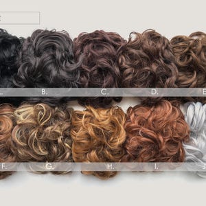 Messy Bun Hair Scrunchie | Synthetic Hairpiece with Elastic Band for Quick Updo image 4