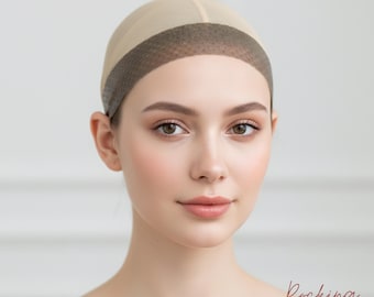 2 bandas de silicona para sujetar pelucas: transparentes, elásticas y transpirables, antideslizantes.