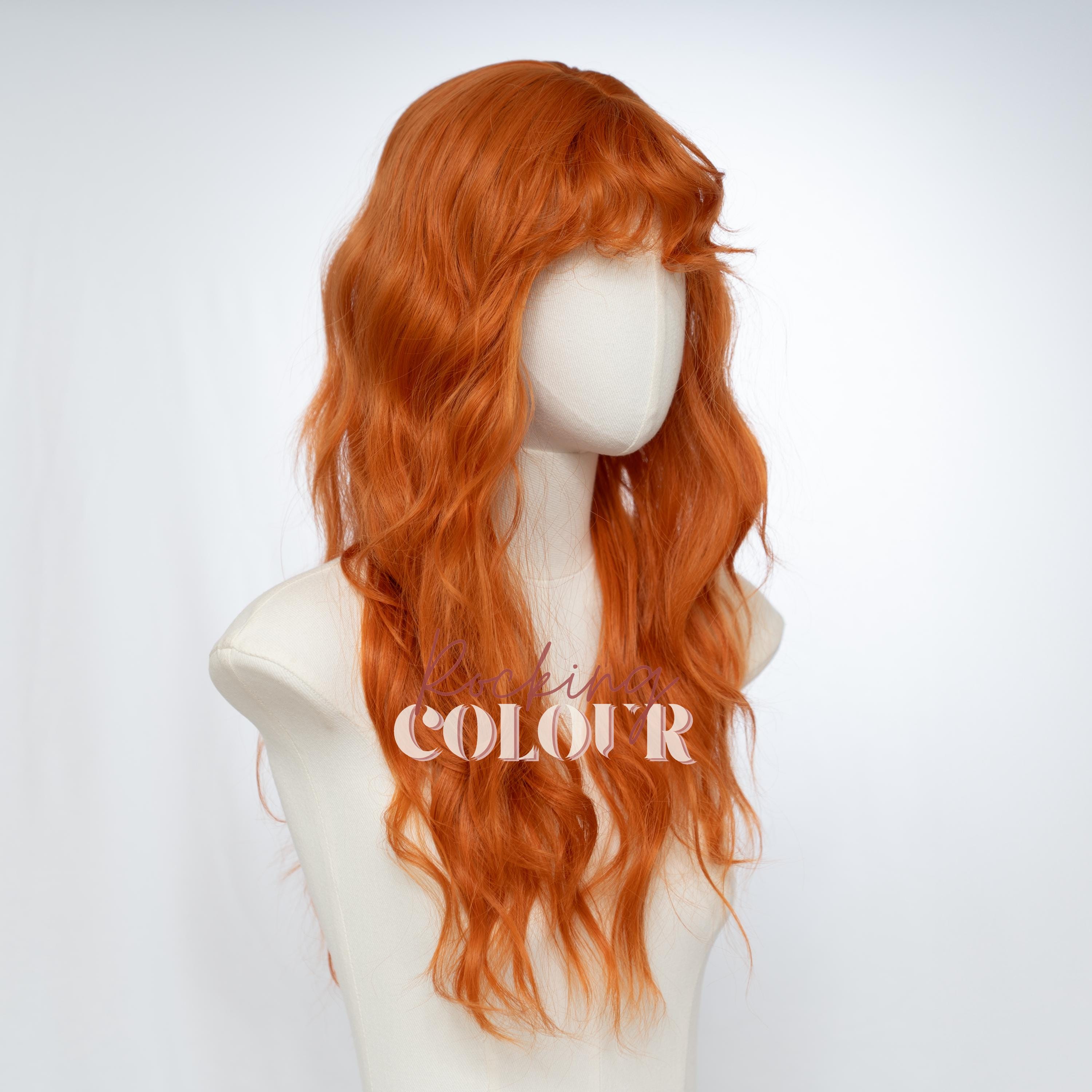 Curly ginger wig - Etsy 日本