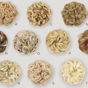 Messy Bun Hair Scrunchie | Synthetic Hairpiece with Elastic Band for Quick Updo image 3