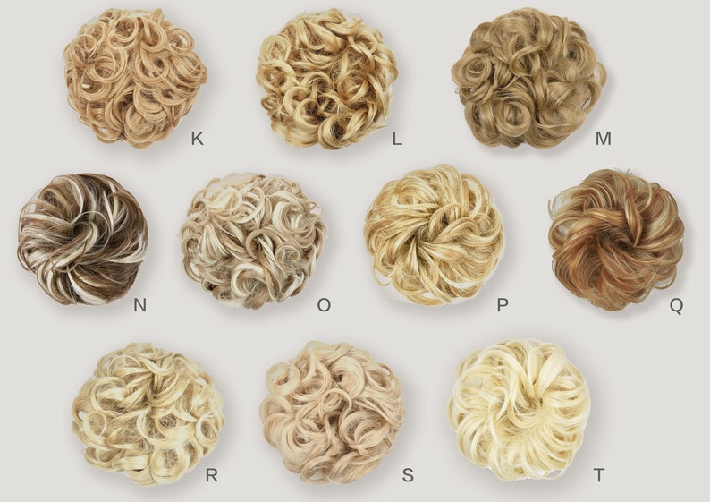 Messy Bun Hair Scrunchie | Synthetic Hairpiece with Elastic Band for Quick Updo image 3