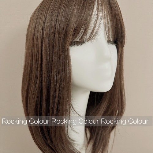 17 Inch Dark Auburn Long Straight Layered Heat Resistant  display picture 3