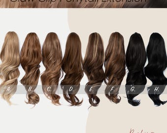 18-Inch Wavy Claw Clip Ponytail Extension | Synthetic Hair Volume Piece