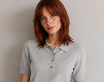 Short Copper Wig with Bangs | 12-Inch Ginger Straight Bob Shoulder-Length Style