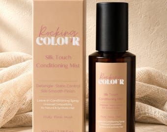 Spray condicionador sem enxágue Silk Touch para cabelos naturais e sintéticos, desembaraçante e antiestático, 100ml