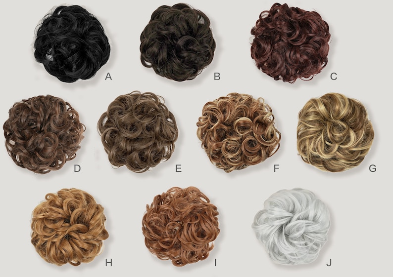 Messy Bun Hair Scrunchie | Synthetic Hairpiece with Elastic Band for Quick Updo image 2