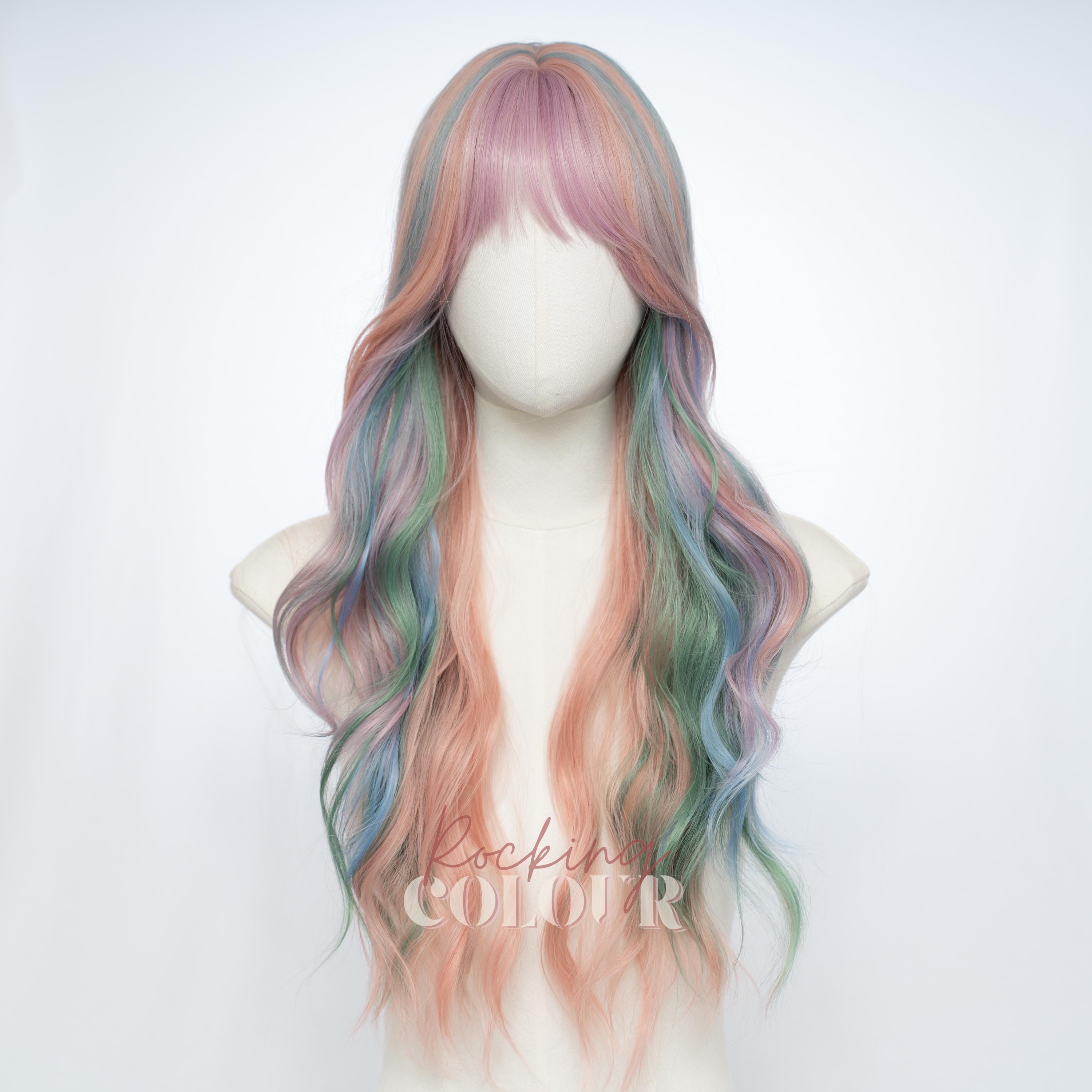 Ombre Rainbow Wig - Etsy