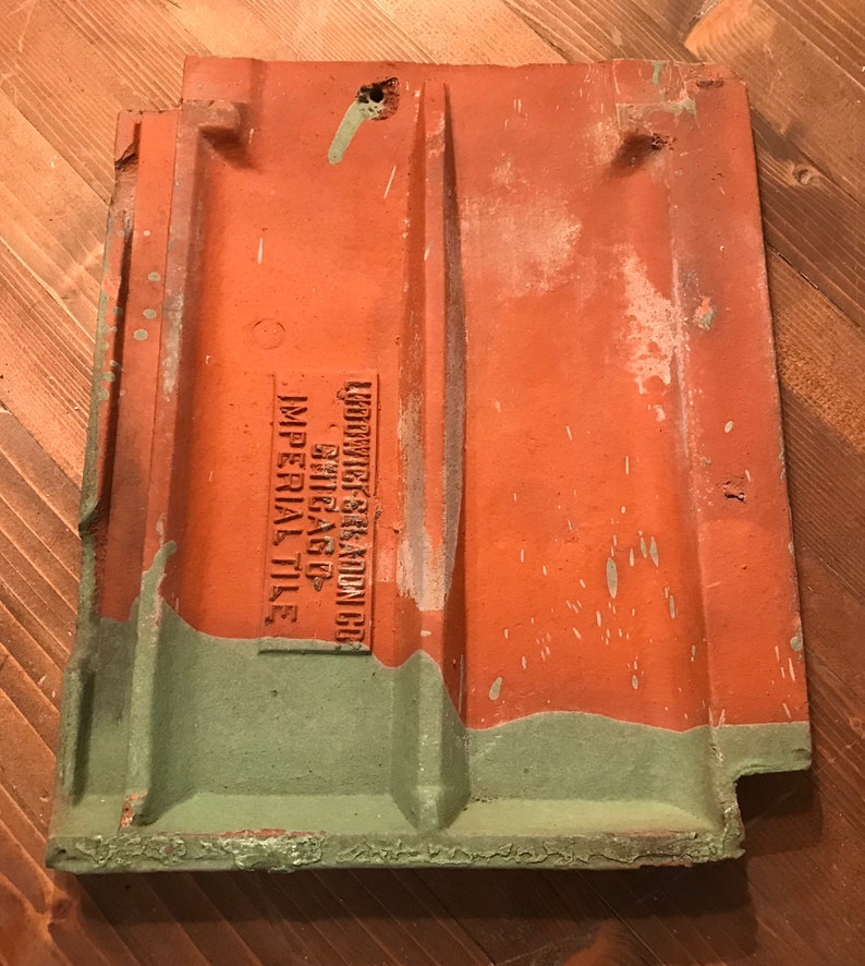 Ludowiciceladon Chicago Imperial Tile Paintable Craft Supply Etsy