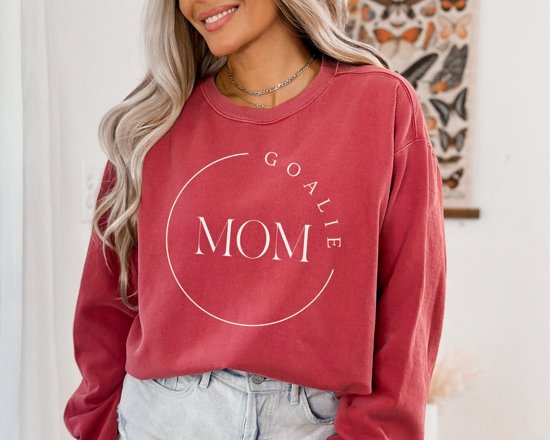 Hockey Goalie Mom Sweatshirt Cheer Mom Crew Neck Etsy