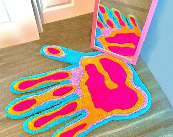 Neon Hand Rug