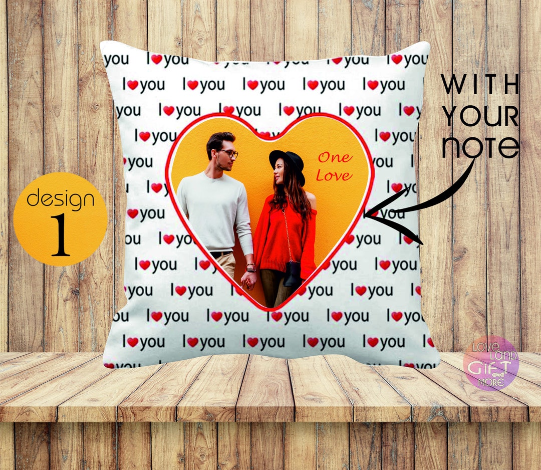 I Love You Pillow Personalized Photo Pillows Gifts for Couple Your Photo on Pillow Home Decor ...