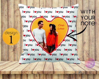 I Love You Pillow - Personalized Photo Pillows - Gifts for Couple - Your Photo on Pillow - Home Decor - Custom Pillow - Create Your Own