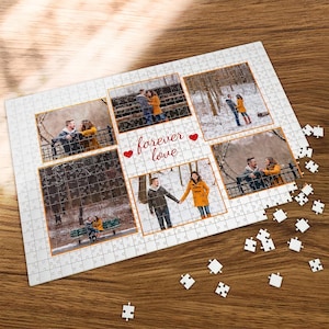 Personalized Gift Puzzle from Your Photo Custom Photo Puzzle Personalized Puzzle 500 100 Pieces Puzzle Wedding Gifts Couple Gifts image 1