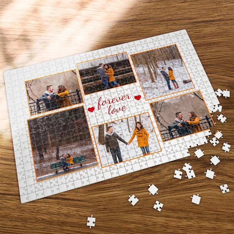 Personalized Gift Puzzle from Your Photo Custom Photo Puzzle Personalized Puzzle 500 100 Pieces Puzzle Wedding Gifts Couple Gifts image 1