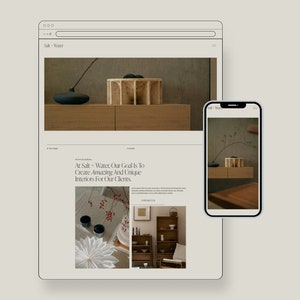Salt + Water | Squarespace template wedding photographer, Interior design Website template