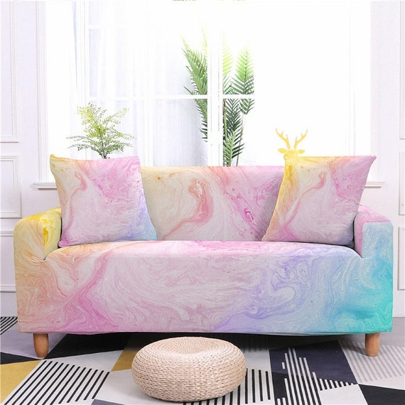 Pink Sofa Cover Room Decoration Home Decoration Sofa Covers Etsy