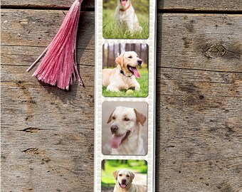 Personalised Photo Bookmark | Dog and Cat lover | Double-Sided for Message.